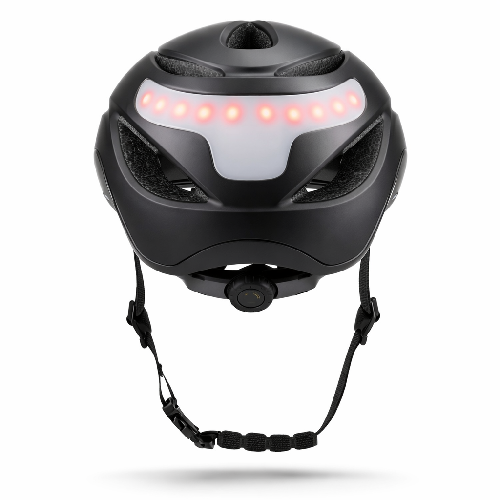 Cykelhjelm med for -og baglys