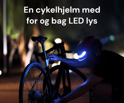 Cykelhjelm med for -og baglys