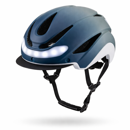 Cykelhjelm med for -og baglys