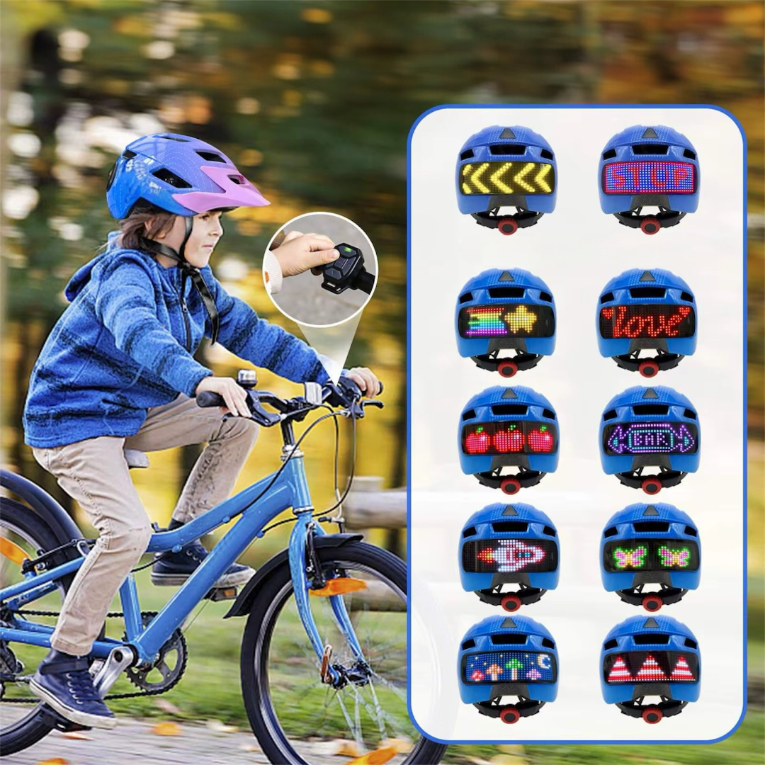 Cykelhjelm med fjernbetjening til børn