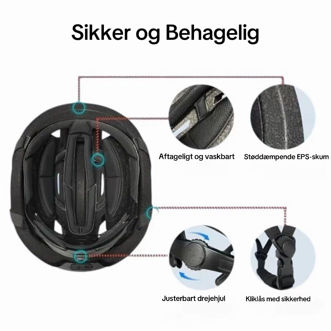 Hjelm med LED skærm