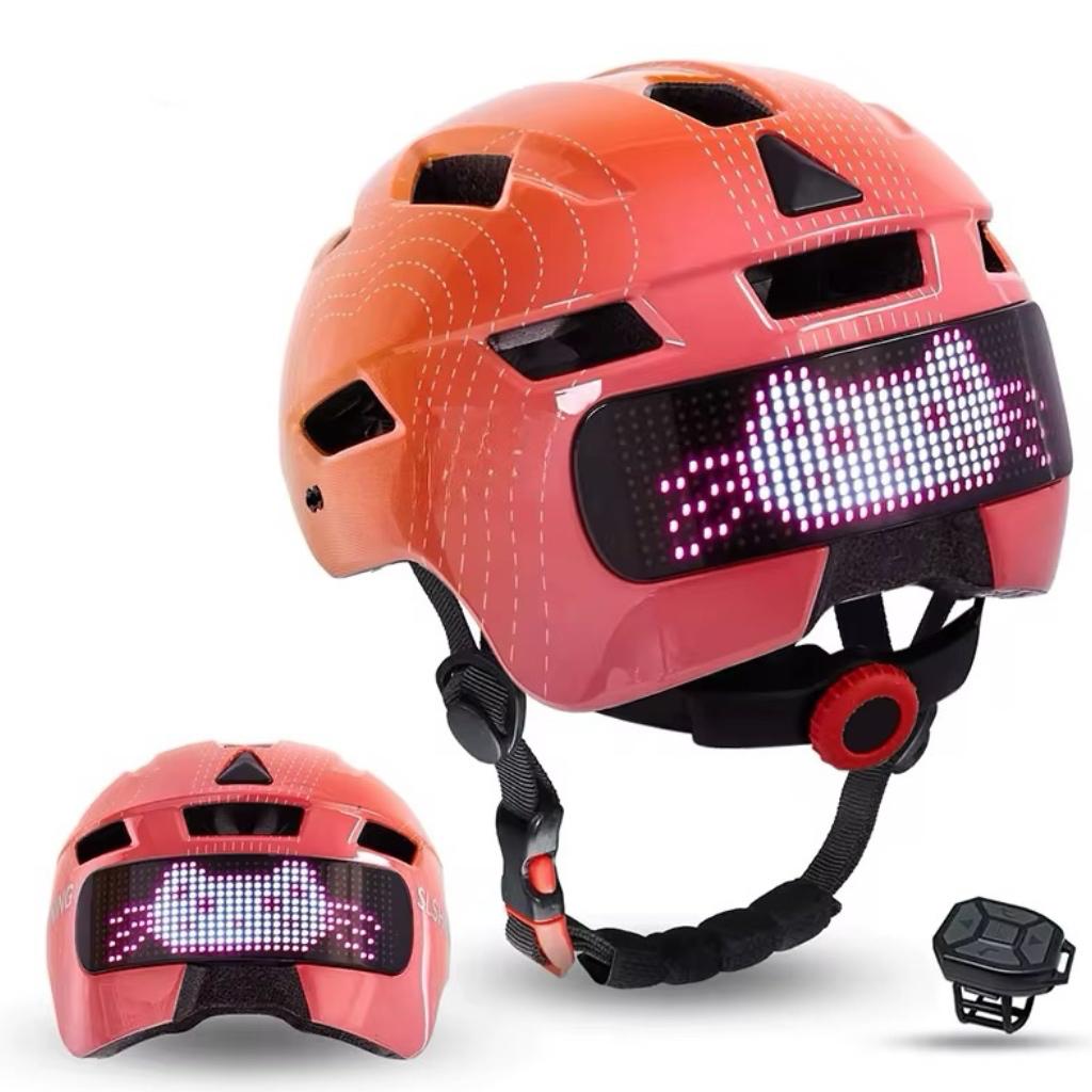 Hjelm med LED skærm