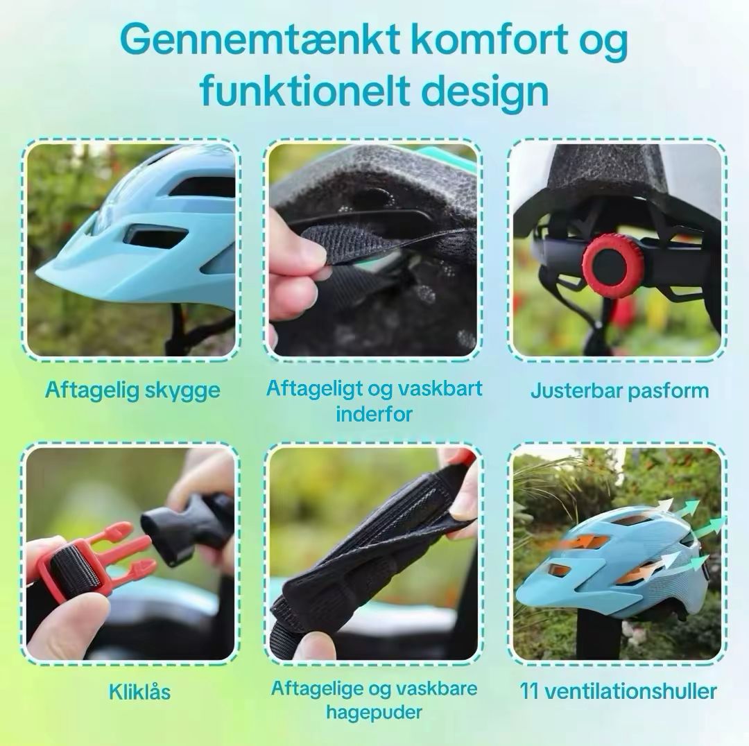 Hjelm med LED skærm